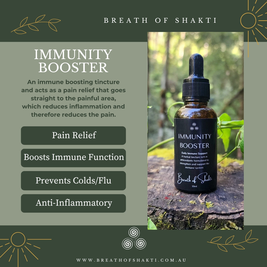 IMMUNITY BOOSTER - Double Extracted Herbal Tincture - Breath of Shakti